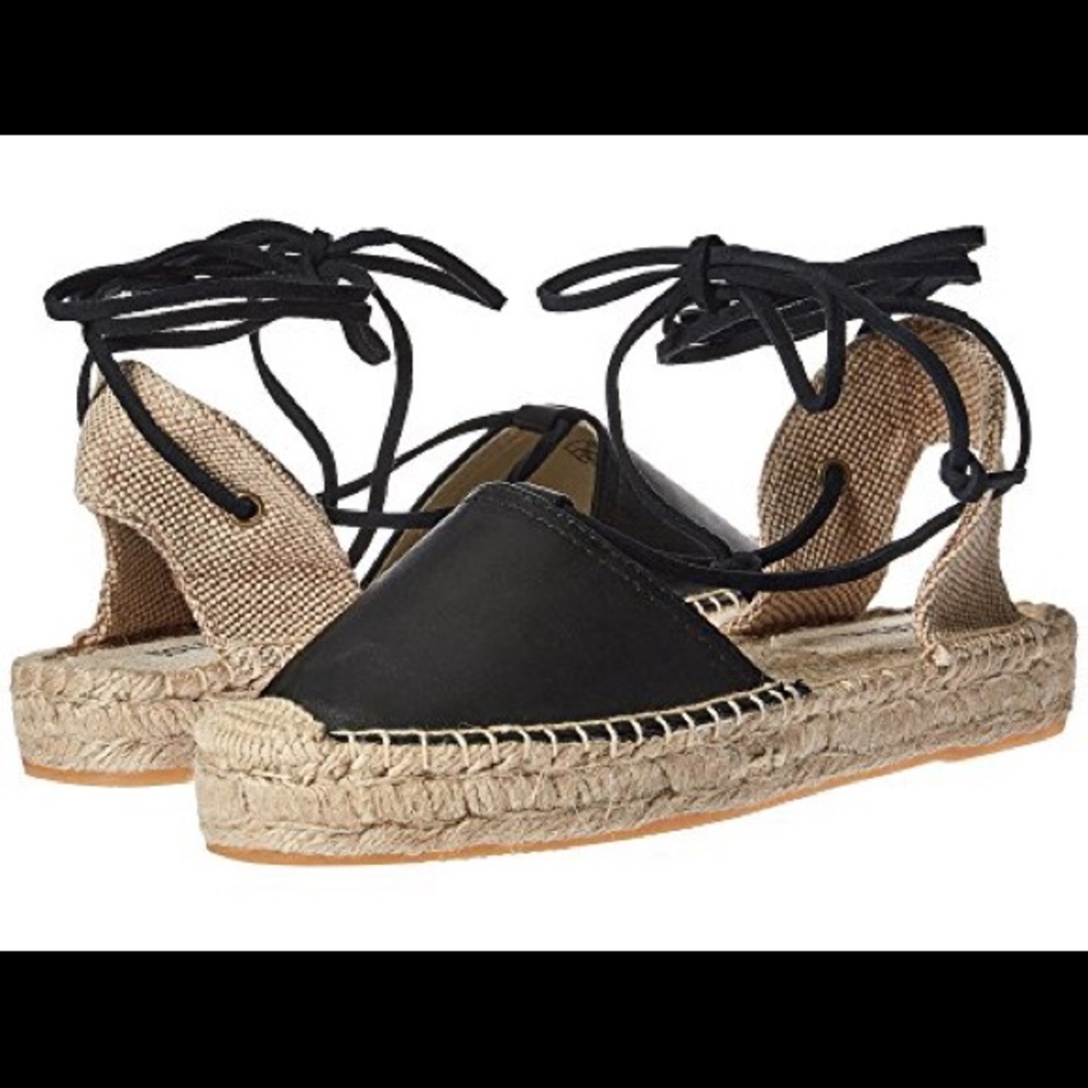 Soludos platform gladiator sandals in leather